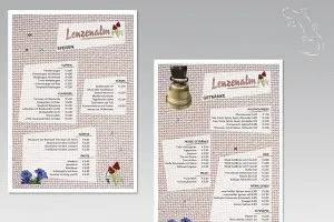 Speisekarte Lenzenalm